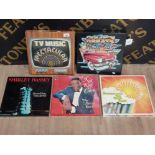5 LP ALBUMS INCLUDING NAT KING COLE SHIRLEY BASSEY AND MORE