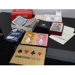 SELECTION OF VINTAGE PLAYING CARDS ALL IN ORIGINAL BOXES