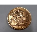 22CT GOLD 1963 FULL SOVEREIGN COIN