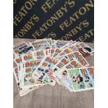 A VERY LARGE QUANTITY OF VINTAGE BEANO MAGAZINES APPROXIMATELY 100