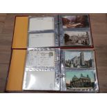 AN ALBUM OF 96 VINTAGE SUNDERLAND POST CARDS AND AN ALBUM OF 76 GENERAL POSTCARDS