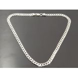 18 INCH SILVER CURB CHAIN 30.6G