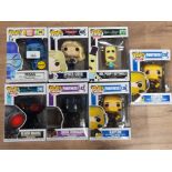 FOURTEEN FUNKO MARVEL POP FIGURINES TO INCLUDE BLANK MANTA DARK VOYAGER RAPTOR ETC ALL BOXED SOME