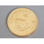 22CT GOLD 1988 SOUTH AFRICAN KRUGERRAND 1OZ FINE GOLD