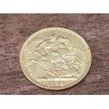 22CT GOLD 1899 FULL SOVEREIGN COIN