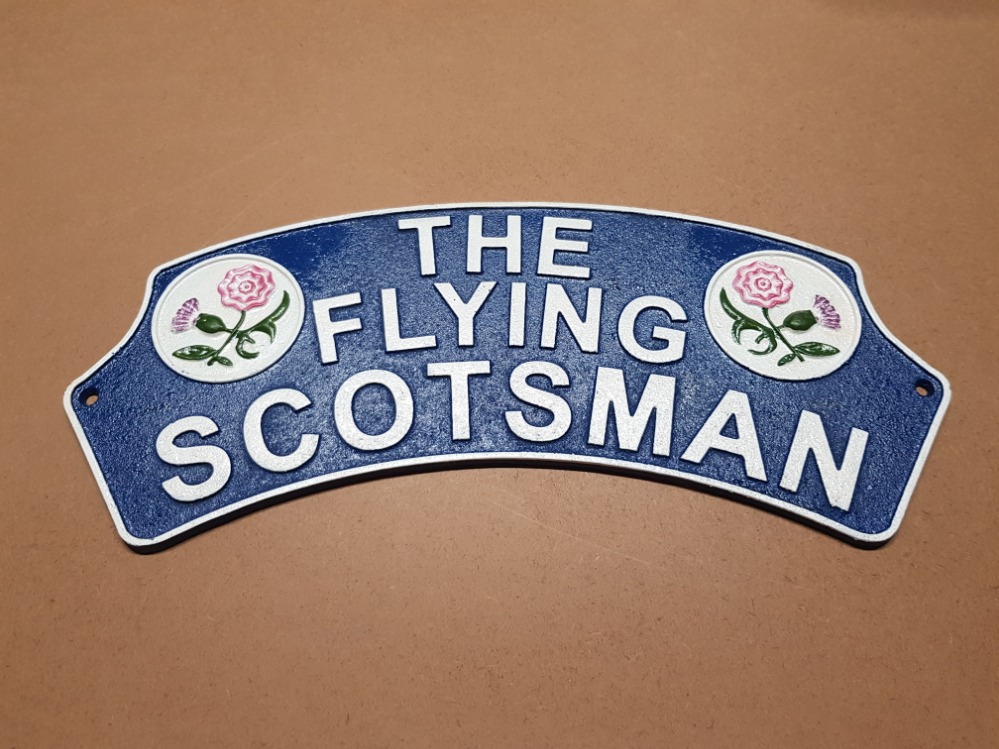 CAST THE FLYING SCOTSMAN SIGN