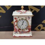 MASONS RED MANDALAY MANTLE CLOCK