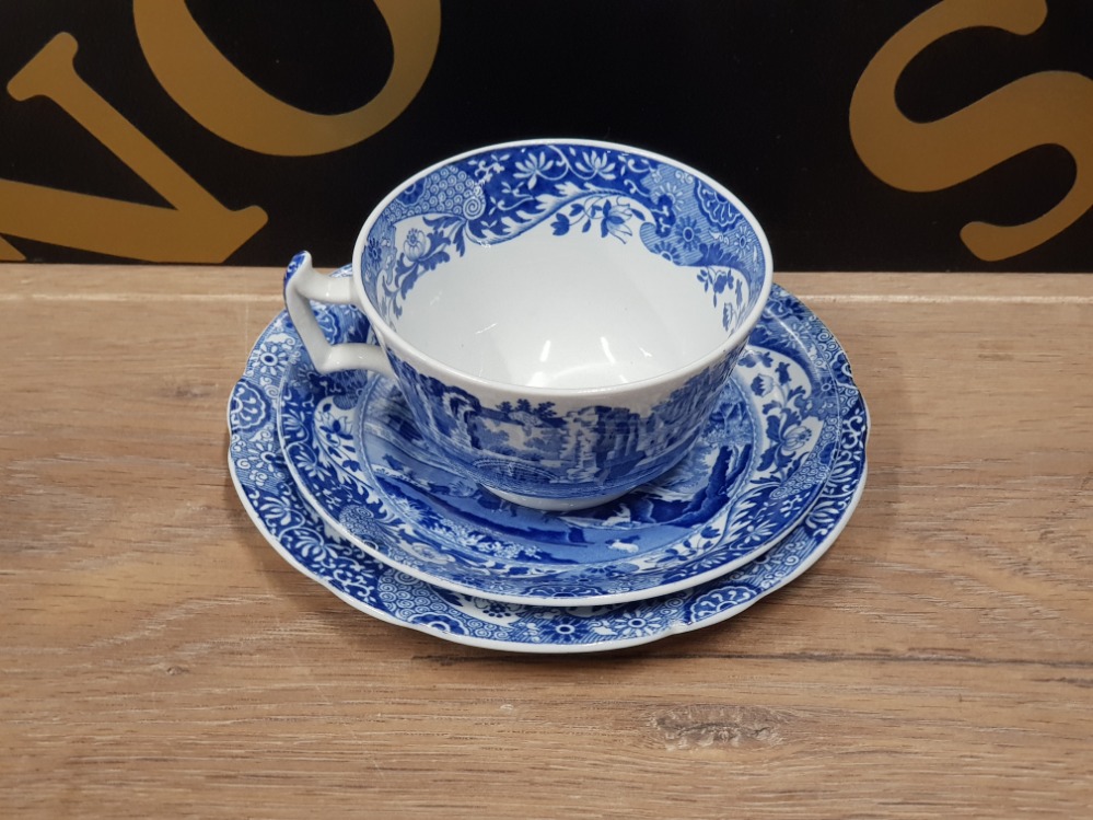 19 PIECE BLUE AND WHITE COPELAND SPODE TEA SERVICE - Image 2 of 3