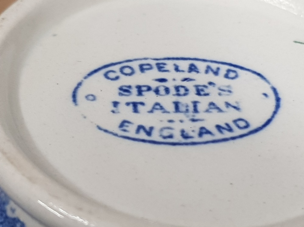 19 PIECE BLUE AND WHITE COPELAND SPODE TEA SERVICE - Image 3 of 3