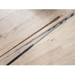 SHAKESPEARE SUPASPIN 1415.270 FISHING ROD PLUS ANOTHER VINTAGE ROD