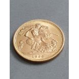 22CT GOLD FULL SOVEREIGN 1968