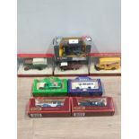 8 BOXED DIE CAST VEHICLES TO INCLUDE CORGI CLASSICS TETLEY AND MATCHBOX