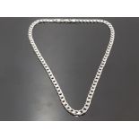 20 INCH SILVER CURB CHAIN 33.5G