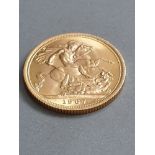 22CT GOLD FULL SOVEREIGN 1967