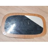 RETRO 1960S OVAL WALL MIRROR