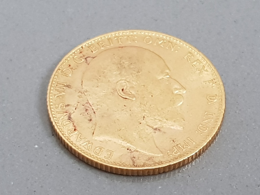 22CT GOLD 1907 FULL SOVEREIGN COIN - Image 2 of 3