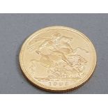 22CT GOLD 1902 FULL SOVEREIGN COIN