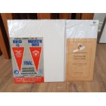 FOOTBALL PROGRAMMES OF BENFICA FC VERSUS MANCHESTER UNITED EUROPEAN CUP FINAL 1968 ONE OTHER