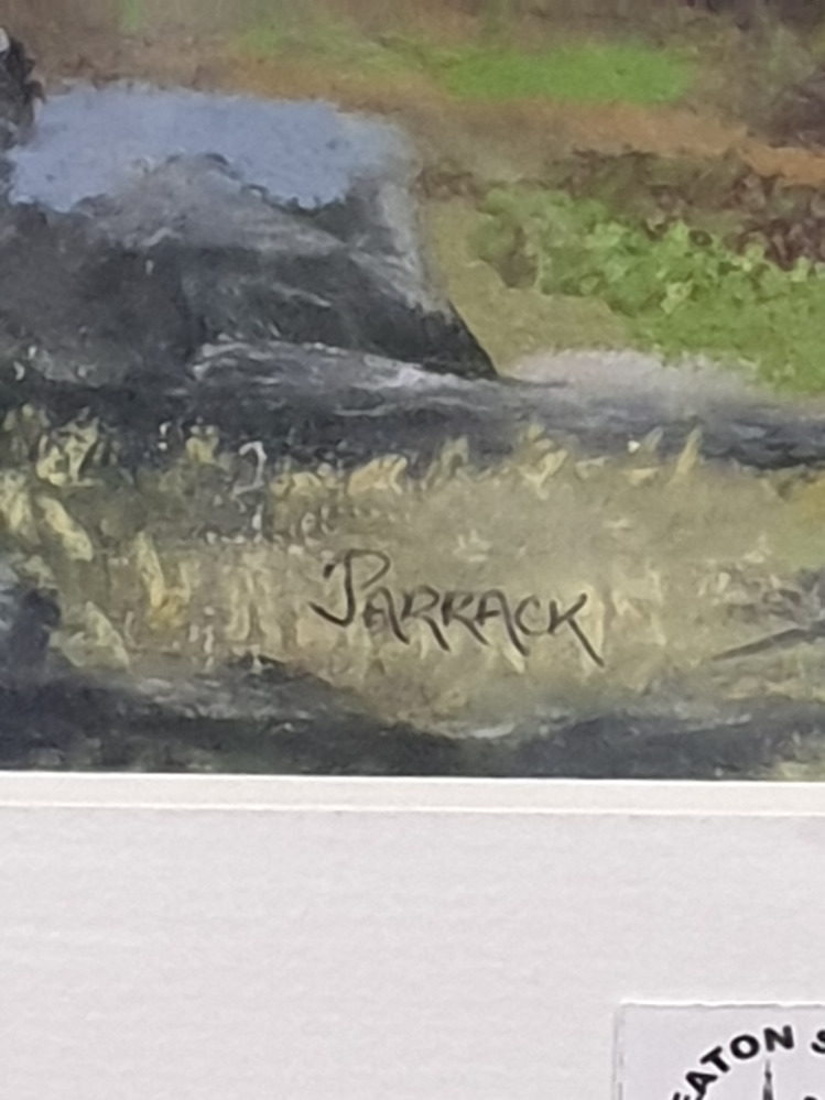 A PASTEL DRAWING TITLED CRIFFELL SW SCOTLAND SIGNED BY J D PARRACK TOGETHER WITH ANOTHER PASTEL - Image 5 of 5