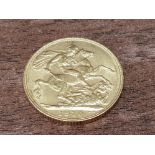 22CT GOLD 1910 FULL SOVEREIGN COIN