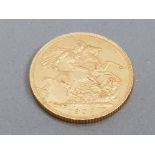 22CT GOLD 1907 FULL SOVEREIGN COIN