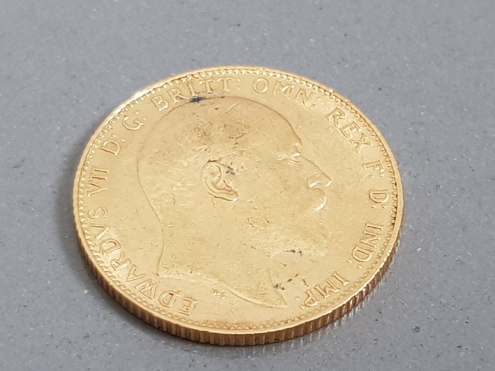 22CT GOLD 1907 FULL SOVEREIGN COIN - Image 2 of 3