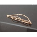 BIRMINGHAM HALLMARKED 9CT GOLD TIE CLIP 5GRAMS