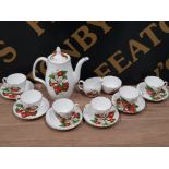 A 15 PIECE CHERRY RIPE ADDERLEY COFFEE SERVICE