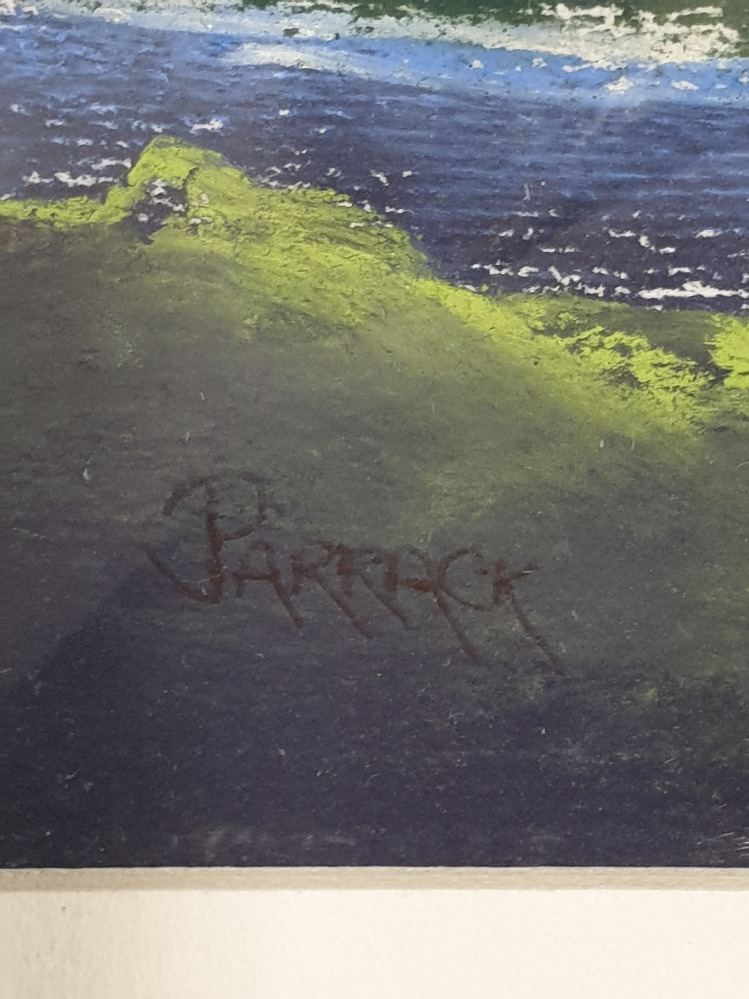 A PASTEL DRAWING TITLED PYRENEAN WATERFALL SIGNED BY J D PARRACK TOGETHER WITH ANOTHER PASTEL - Image 3 of 5