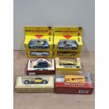 8 DIE CAST VEHICLES TO INCLUDE MATCHBOX SHELL SPORTS CAR