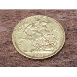 22CT GOLD 1889 FULL SOVEREIGN COIN