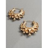 9CT GOLD CREOLE HOOP EARRINGS 2.2G