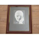 ACTOR ANTHONY HOPKINS SIGNED PHOTOGRAPH NEATLY FRAMED