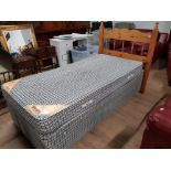 MYERS 3FT ORTHOPAEDIC BED WITH PINE HEADBOARD