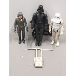 3 STAR WARS FIGURES TO INCLUDE DARTH VADER 1977 1980 ETC