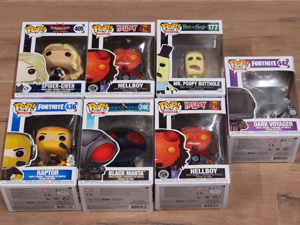 FOURTEEN FUNKO MARVEL POP FIGURINES TO INCLUDE BLANK MANTA DARK VOYAGER RAPTOR ETC ALL BOXED SOME - Image 2 of 2
