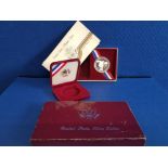 COINS UNITED STATES OLYMPIC 1983 SILVER PROOF COIN IN ORIGINAL BOX WITH CERTIFICATE