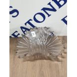 HANDMADE MOULD BLOWN CRYSTAL CENTRE PIECE BASKET