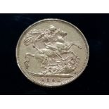 22CT GOLD 1894 FULL SOVEREIGN COIN