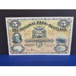 BANKNOTES THE NATIONAL BANK OF SCOTLAND £5 DATED 1.2.1951 SERIES C641-117 FINE