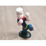 CAST METAL KUNG FU POPEYE FIGURE 15CM