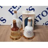 3 BELLS SCOTCH WHISKY DECANTERS ALL STILL FULL 75CL 375ML 50CL 1 STILL BOXED