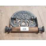 CAST METAL ST PANCRAS FIXTURE TOILET ROLL HOLDER