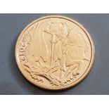 22CT GOLD PROOF 2012 FULL SOVEREIGN GEORGE AND DRAGON DIAMOND JUBILEE ROYAL MINT COIN