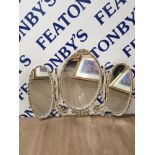 MARY ANTOINETTE STYLE 3 WAY DRESSING TABLE MIRROR