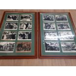 2 FRAMED 6 SECTION FILM STILLS SUCH AS JACKIE COOPER IN BOY OF THE STREETS AND STAGECOACH 112CM BY
