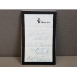 QUEEN VICTORIA HEADED NOTEPAPER OF THE QUEEN AT WINDSOR CASTLE, BLACK EDGED WITH A HANDWRITTEN
