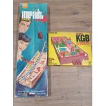 2 VINTAGE BOXED GAMES TO INCLUDE WADDINGTONS PROJECT KGB TOGETHER WITH IDEAL IMPACT GAME