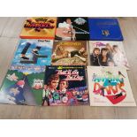 LP RECORDS TO INCLUDE ELVIS PRESLEY GREATEST HITS THE AMAZING DARTS ABBA BEEGEES CLIFF RICHARD