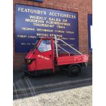 PIAGGIO APE CROSS COUNTRY COMMERCIAL VEHICLE, 10 MONTHS MOT, 1 OWNER FROM NEW. 51,873K